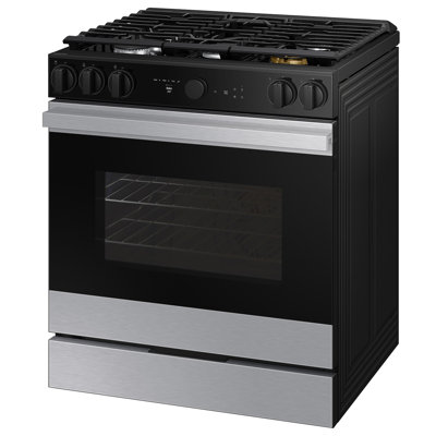 Samsung Bespoke Smart Slide-In Gas Range 6.0 cu. ft. with Air Sous Vide and Air Fry -  NSG6DG8500SRAA