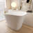 51.18"Solid Surface Freestanding Tub,Bathtubs For Small Spaces,Sitting Type