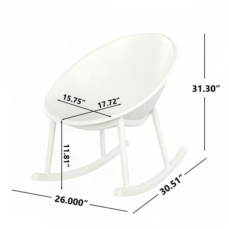 Chaise berçante pour l'extérieur