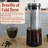 Cold Brew Coffee Maker Pitcher - 1.4L/48oz Glass Carafe with Lid and Spout and Removable Stainless Steel Filter - Cold Brew Maker and Iced Tea Pitcher for Fridge by Classic Cuisine
