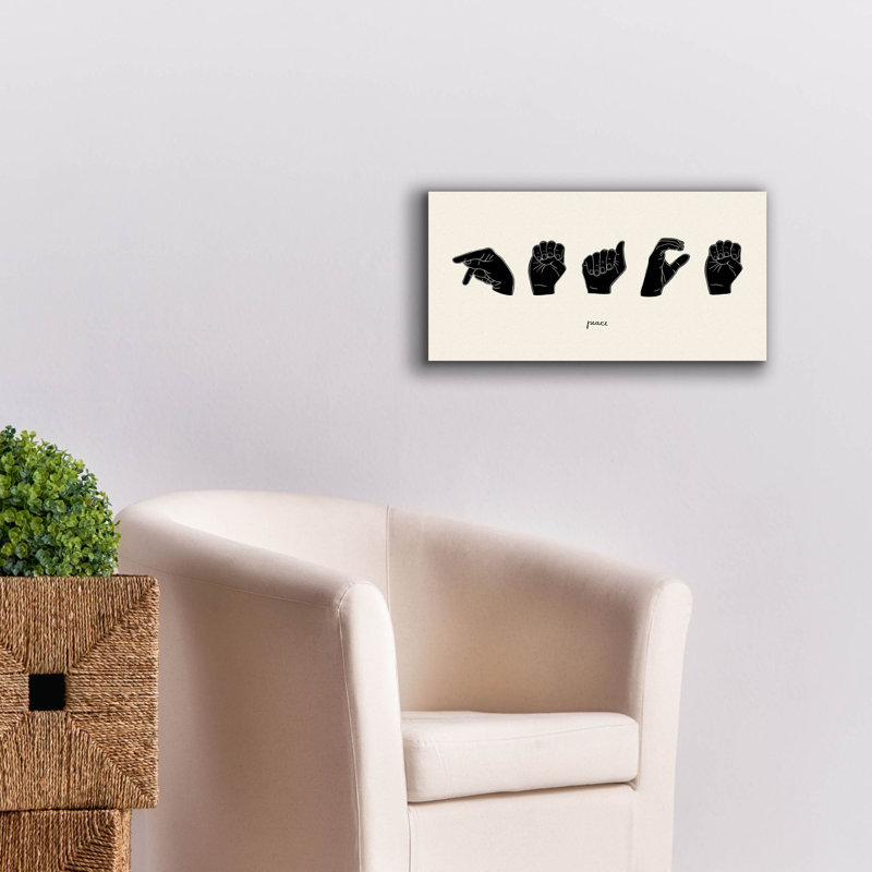 «Sign Langage 5» par Emma Scarvey, art mural sur toile