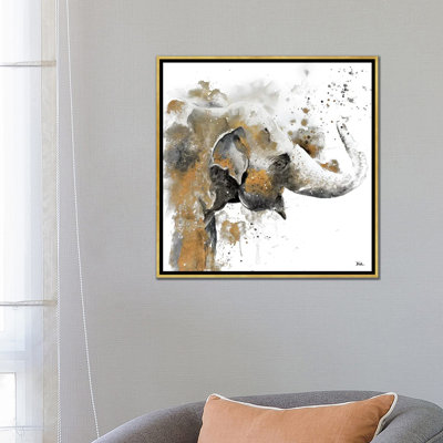 «Water Elephant with Gold» par Patricia Pinto - reproduction d'art