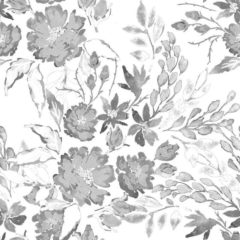 Floral Tile, 2.08' W x 10.42' L