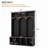 Arched Design Wooden Hall Tree with Storage Bench with 5 Black Hooks-1475180858