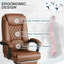 Fauteuil de direction en similicuir Minola avec repose-pieds-926533717