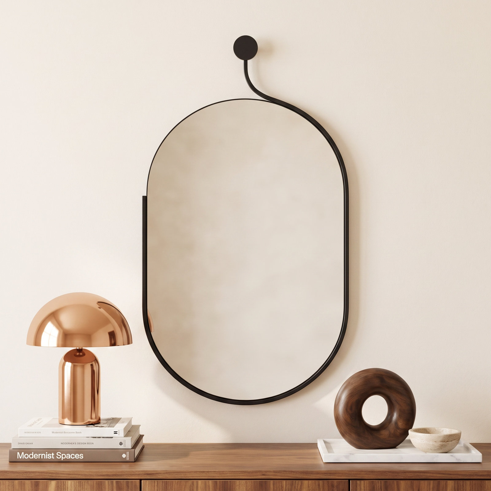 Hudson Rectangular Metal Mirror