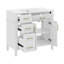 Meuble-lavabo 36 po avec lavabo, 4 tiroirs (1 tiroir rabattable), 2 portes et tablette réglable-121361379