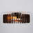 20" Rustic Wood Grain Caged Ceiling Fan with Lights