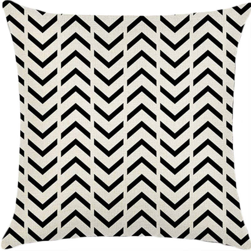 (With Or Without Inserts) Set of 2 Geometric Throw Pillows, Without Insert