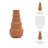 Modern Stoneware Ceramic Vase with Sculpted Tiered Silhouette-1010660520