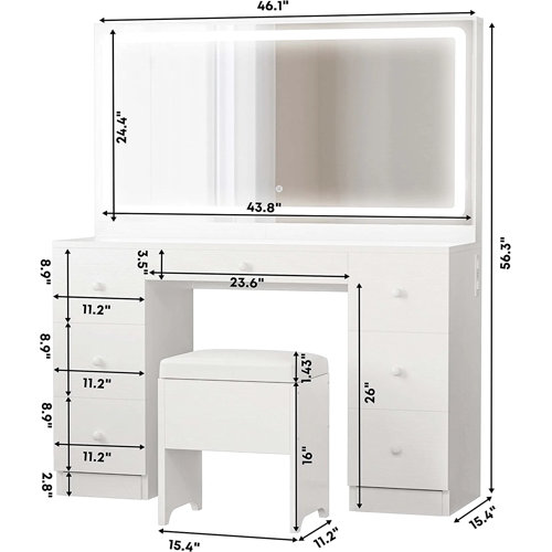 Latitude Run® Vanity & Reviews 