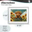 Adorable jolie vache Highland encadrée sous verre, design par Momart-1217915919-1217915907
