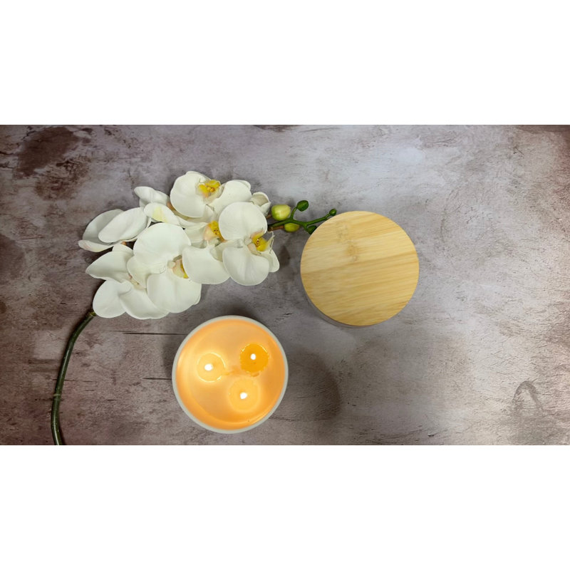 Rimini Scented Jar Candle with Ceramic Holder