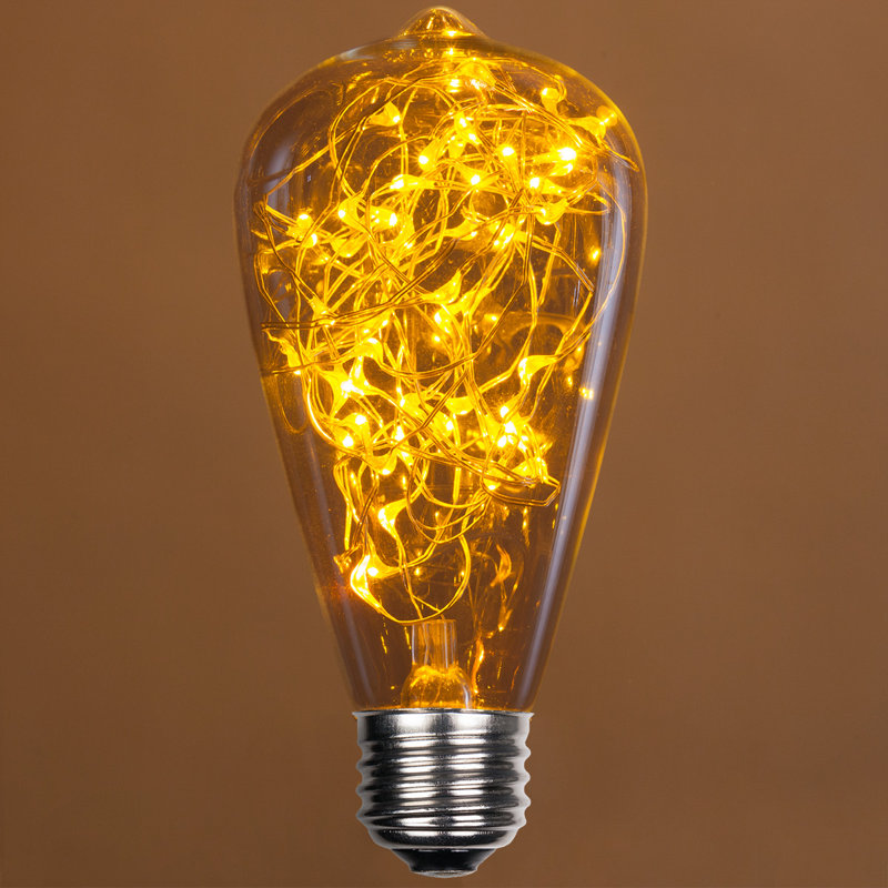 25 Watt Equivalent ST64 LED, Non-Dimmable Light Bulb E26/Medium (Standard) Base
