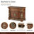 Villa Valencia Wood and Marble Nightstand