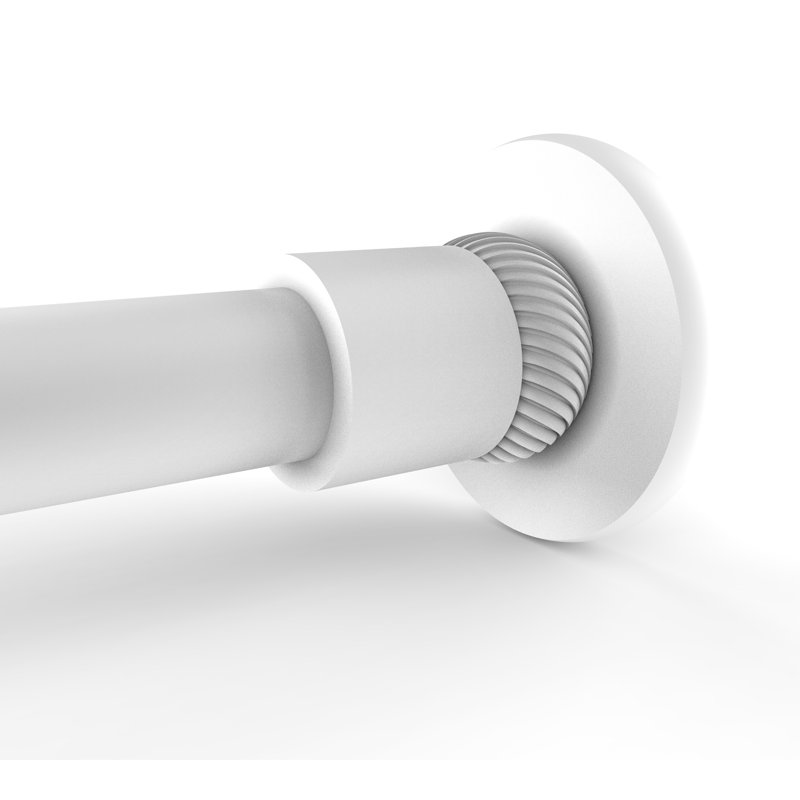 Tringle de rideau de douche Goble, Blanc mat