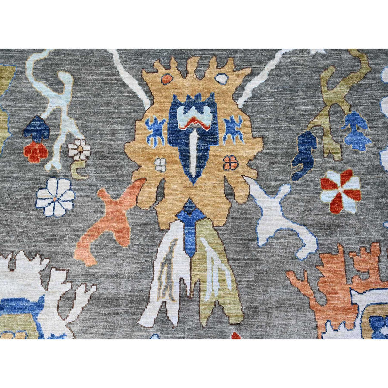 Tapis oriental gris Oushak 9 pi 9 po x 13 pi 4 po E6C521C4A3BD4660AE70CC0DE5AD6D7A