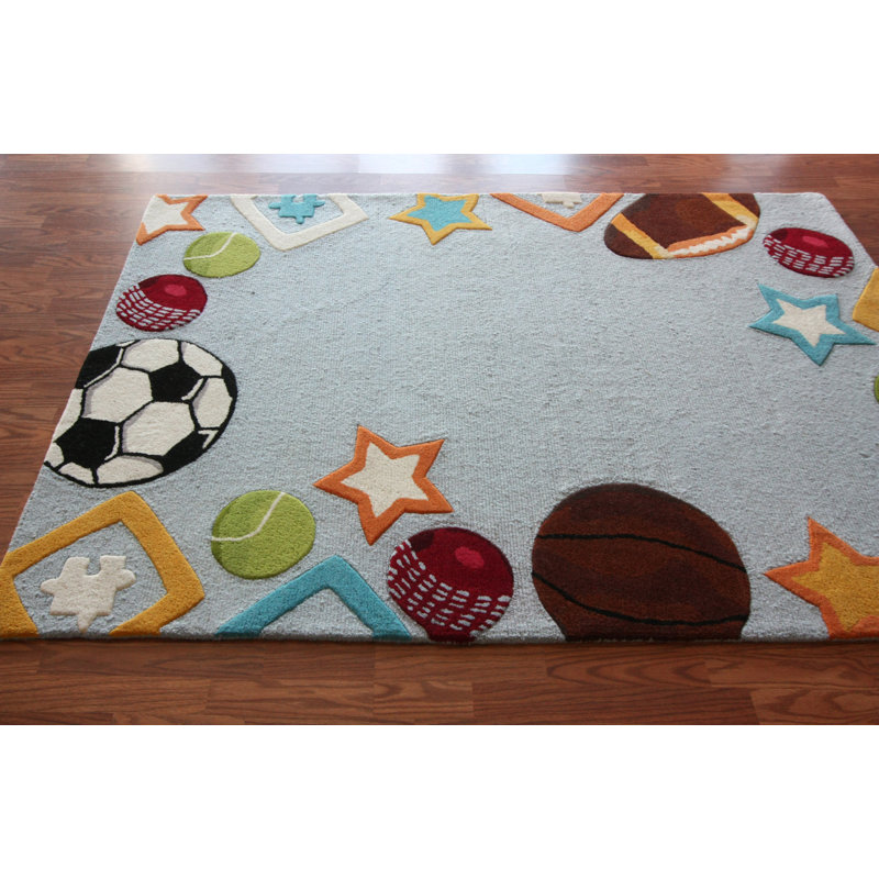 Doursounian Funtime Hand-Tufted Sky Area Rug, 3'6" x 5'6"