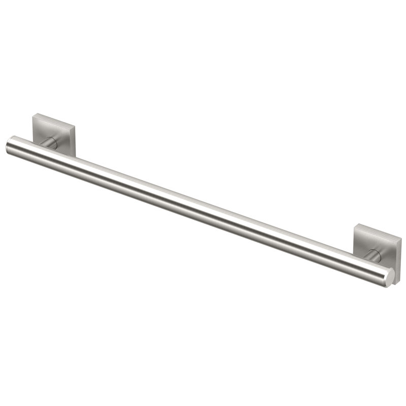 Elevate Wall Mount Stainless Steel Grab Bar, ADA Compliant Safety Bar, Satin Nickel, 24" W