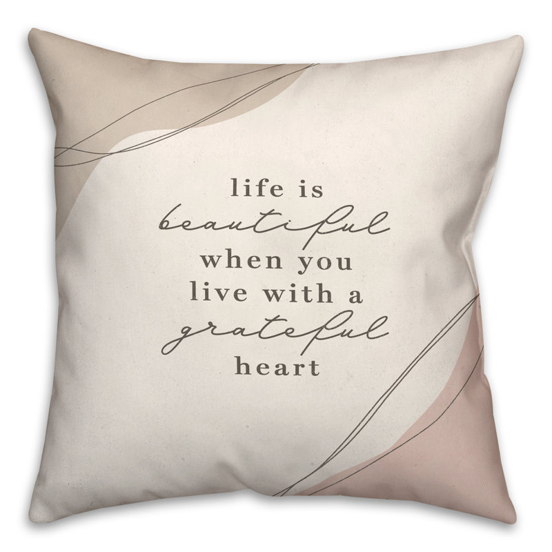Coussin intérieur / extérieur Grateful Heart Boho