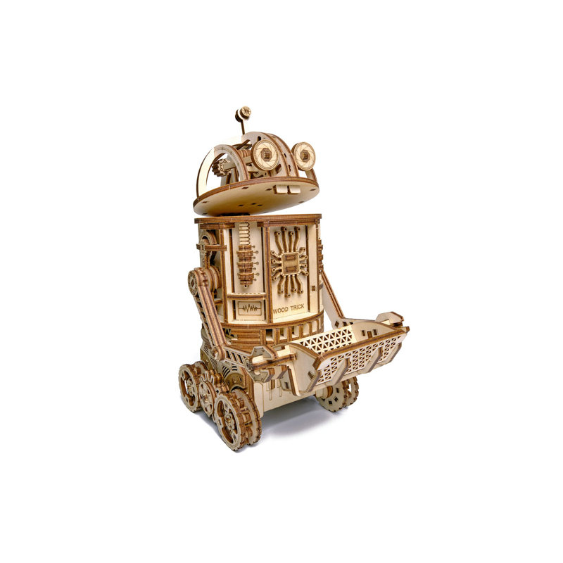 Wood Trick Space Junk Robot Wooden 3D Mechanical Model Kit Puzzle