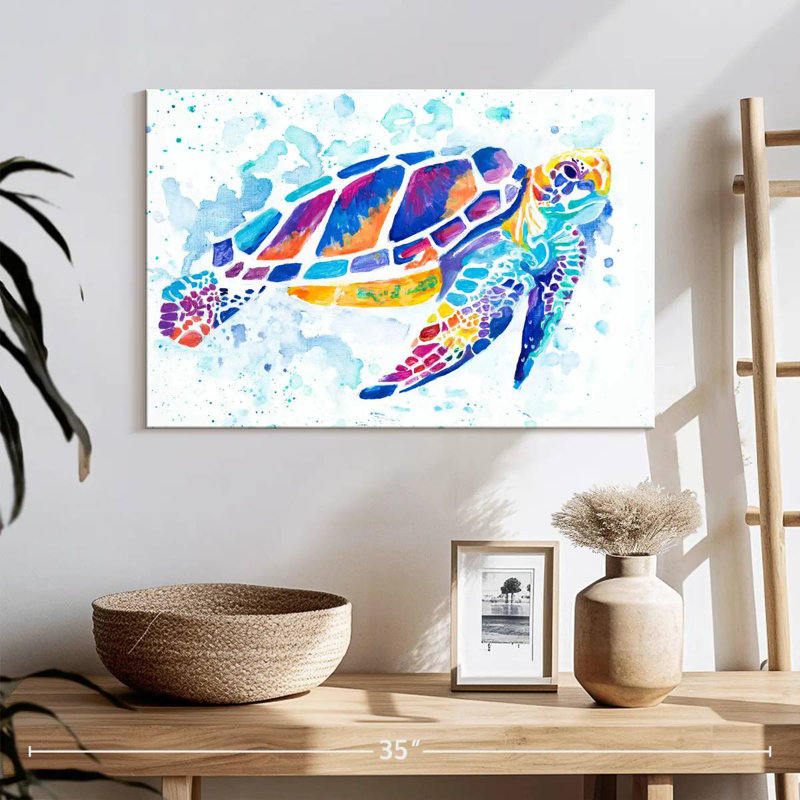 Tortue de mer Brampt, H 16 po x l 24 po