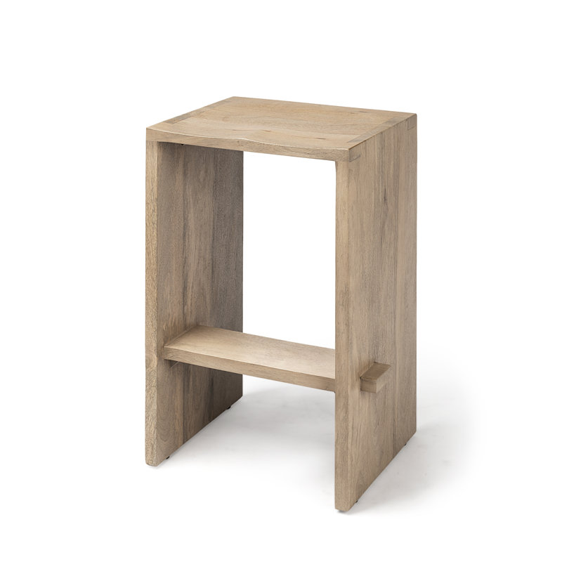Tabouret de bar et de comptoir Dalina, Tabouret de comptoir (siège d'une hauteur de 26 p, Brun clair