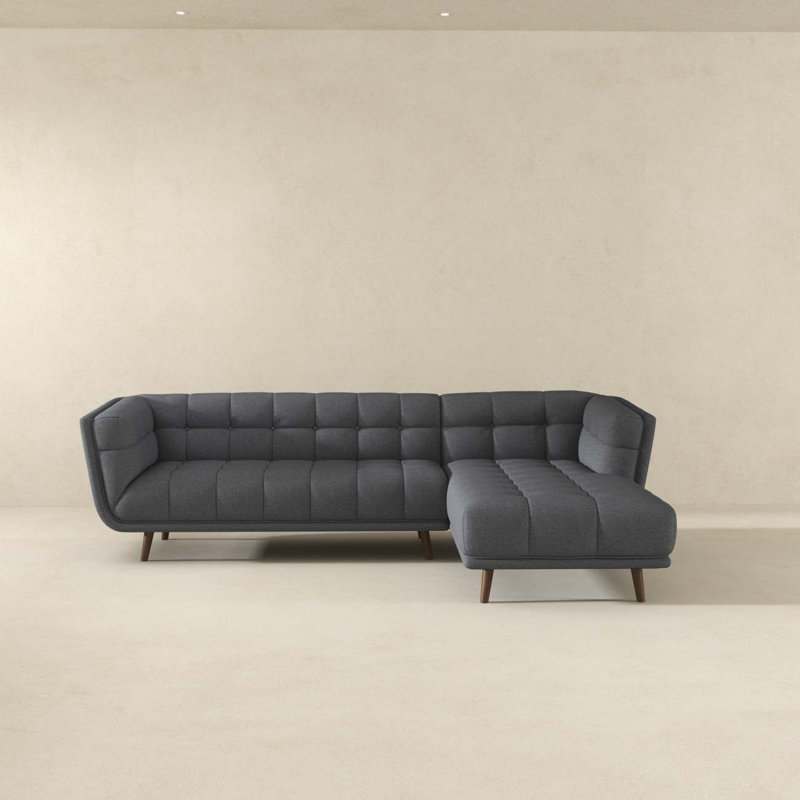 Canapé modulaire gris pour salon moderne