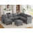 Tissu gris foncé