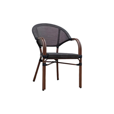 Fauteuil en aluminium avec siège et dossier en polyester tissé