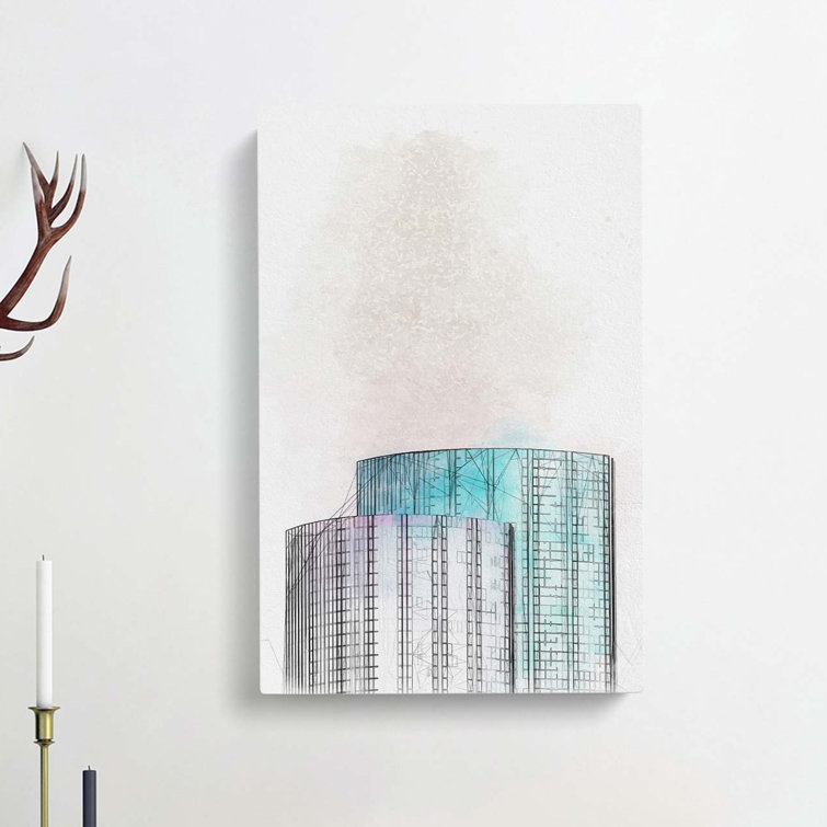 Sketching The Architecture Vol.21 - Wrapped Canvas Print