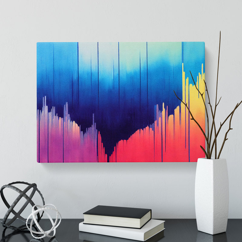 Equalizer Audio Vol.2 Abstract - Wrapped Canvas, 50cm H x 76cm W x 3cm D