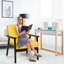 Fauteuil en lin l 23 po Janyce-795444101