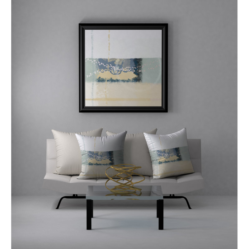 Abstract Throw Pillow, 20" H x 20" W