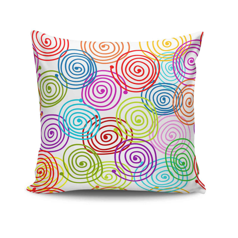 Coussin décoratif, 17,0 x 17,0 pouces, 50% coton / 50% polyester, lavable à la machine, repassable, rembourrage en silicone, fermeture à glissière dissimulée | Coussin décoratif doux et élégant pour le salon, la chambre à coucher et le bureau