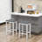 Bernise Upholstered Faux Leather Counter Stool-564196714-564196715