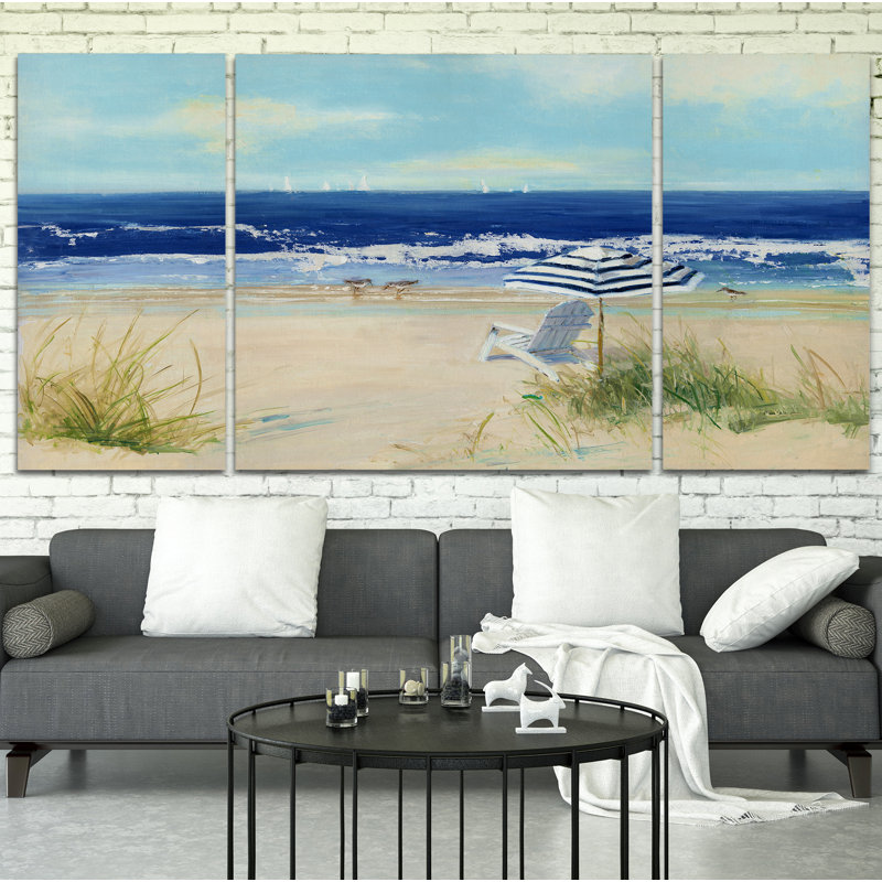 Beach Life II-reproduction de photo sur toile, H 40 po x l 80 po x P 1,5 po
