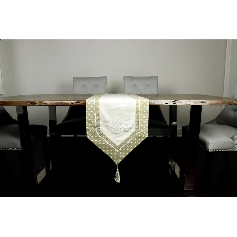 Chemin de table Loosestrife, L 45 po x l 16 po, Taupe