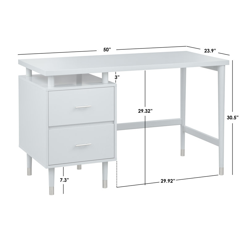 Camylle Writing Desk, Charcoal Gray
