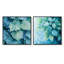 «Morning Dewy Leaves I» - art mural feuilles - ensemble de 2 décorations murales traditionnelles-2099697427-2099697386-2099697389