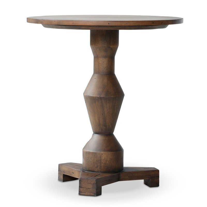 Kernersville Solid Wood End Table, Aged Belgium Bleach