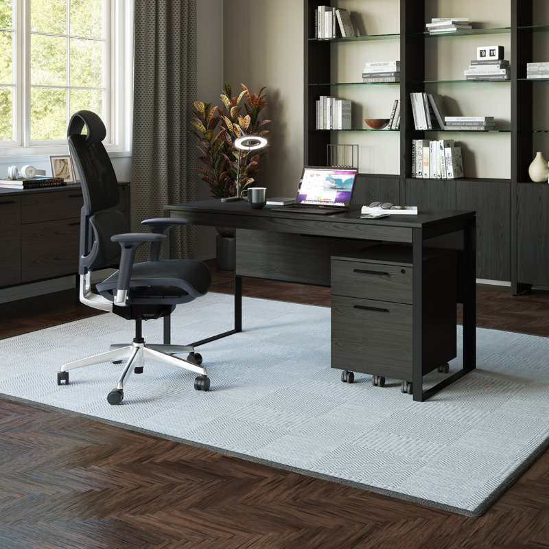 Linea™ Writing Desk, Charcoal Stained Ash