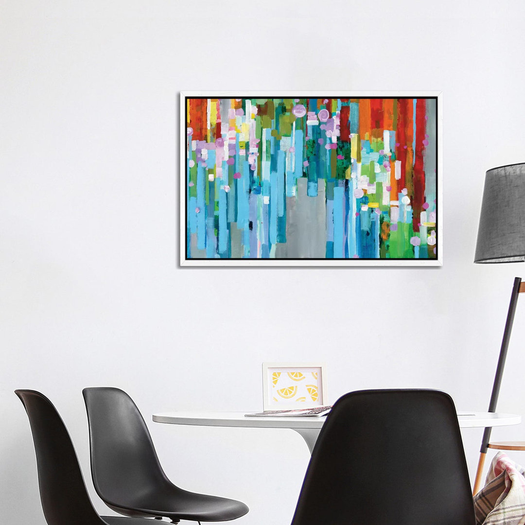 Rainbow Of Stripes In Zoom von Danhui Nai - Gallery-Wrapped Canvas Giclée on Canvas