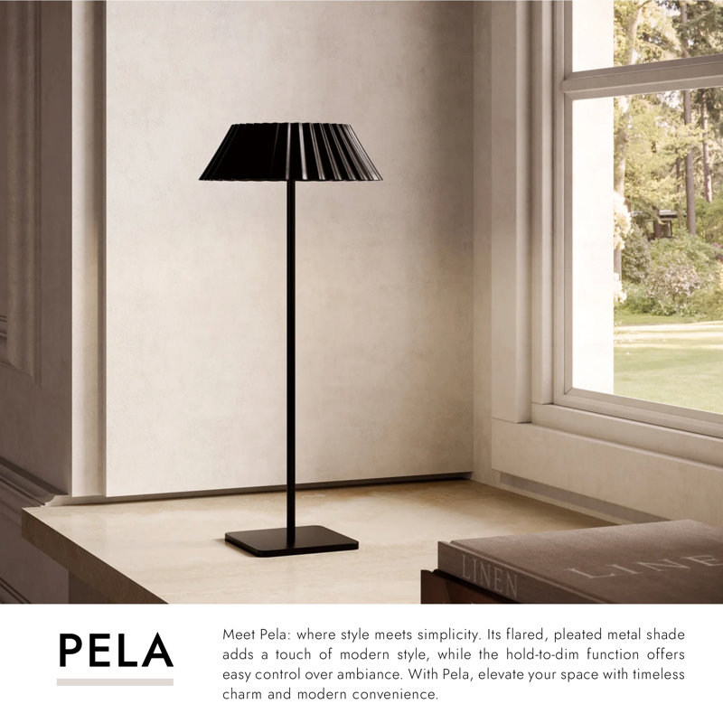 Pela LED Standard Table Lamp, Sage Green