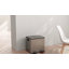 HOMCOM Dual Kitchen Bin 2 15L Stainless Steel Soft Close Lid-122282386-122282388