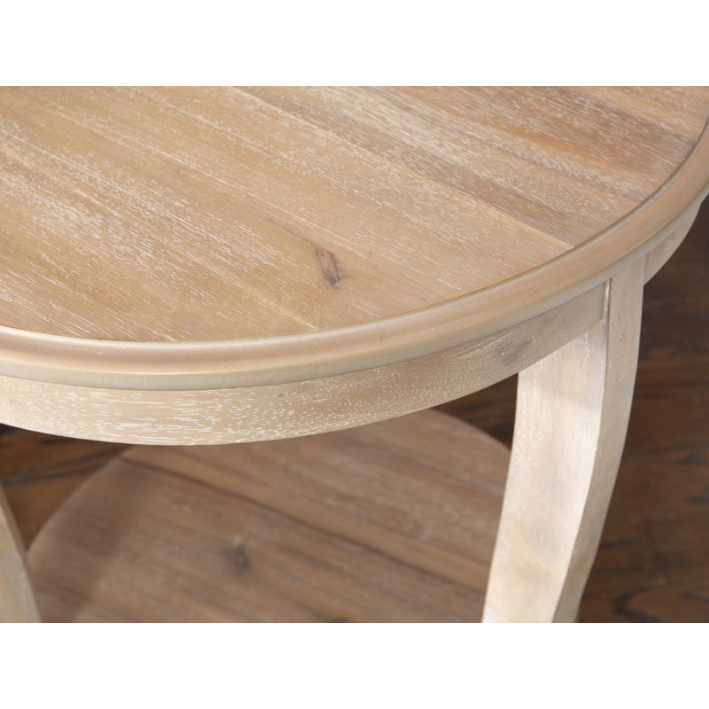 Table de bout avec rangement Eisenbarth, Naturel