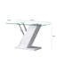 Risco 127cm Glass Top Console Table