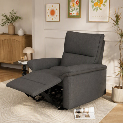 Fauteuil inclinable Wall Hugger, fauteuil inclinable électrique Zero Wall, fauteuil inclinable électrique pour le salon, fauteuil inclinable en tissu pour petit espace, canapé inclinable pour chambre / appartement / véhicule récréatif, port USB (Type-C)