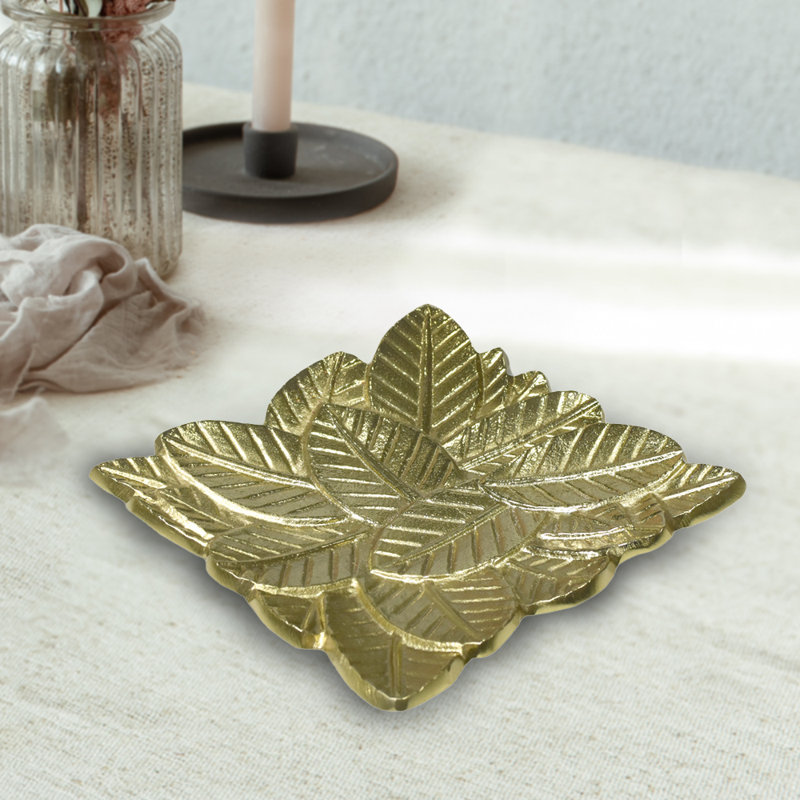 Red Barrel Studio® Aluminum Tray, Gold