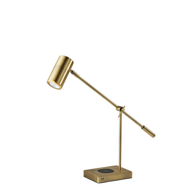 Lampe de bureau USB en métal Serna